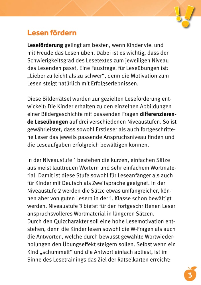 Lesen üben mit Bilderrätseln zu den Bremer Stadtmusikanten. 34 Bildkarten zur Leseförderung