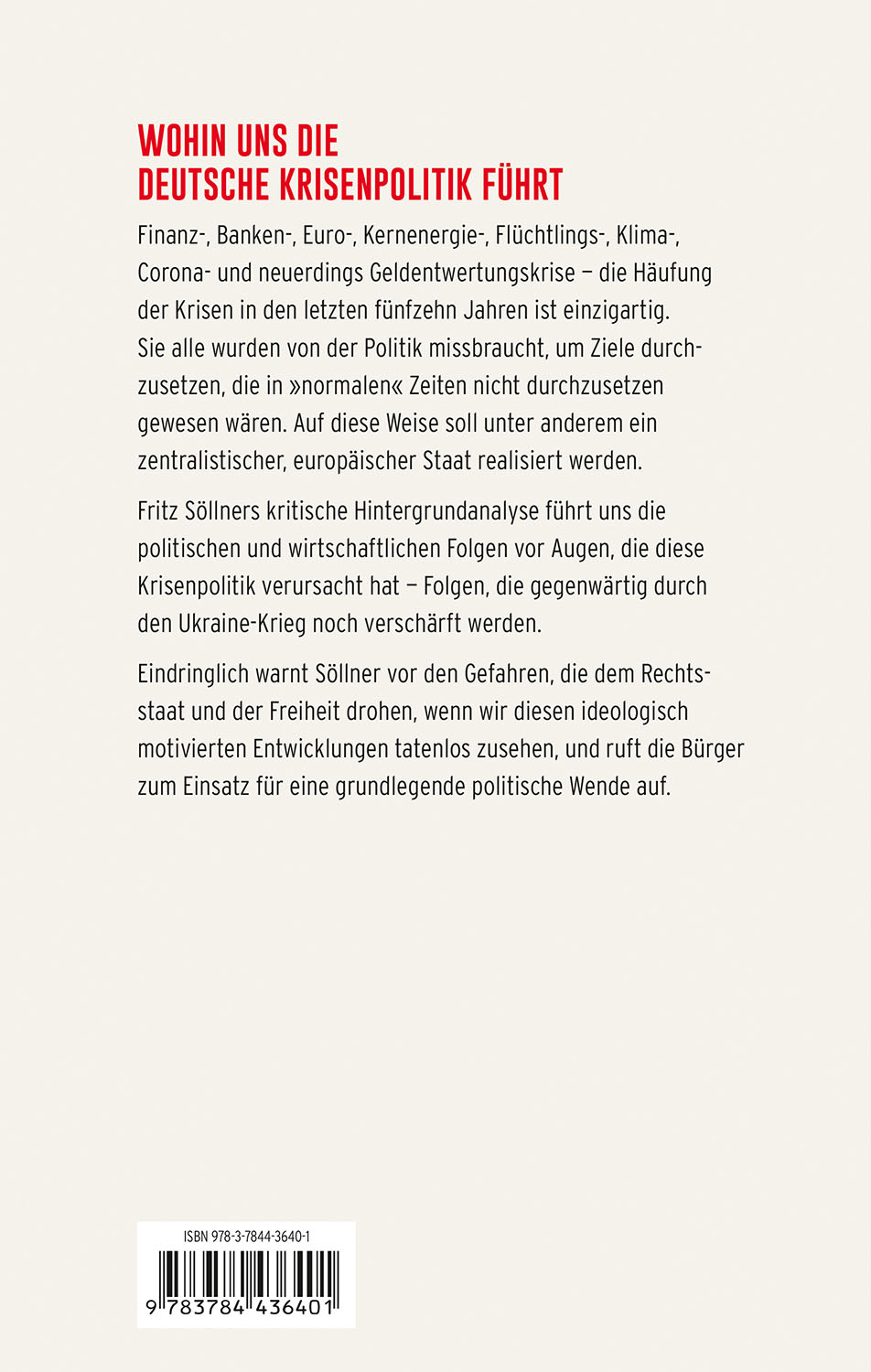 Krise als Mittel zur Macht