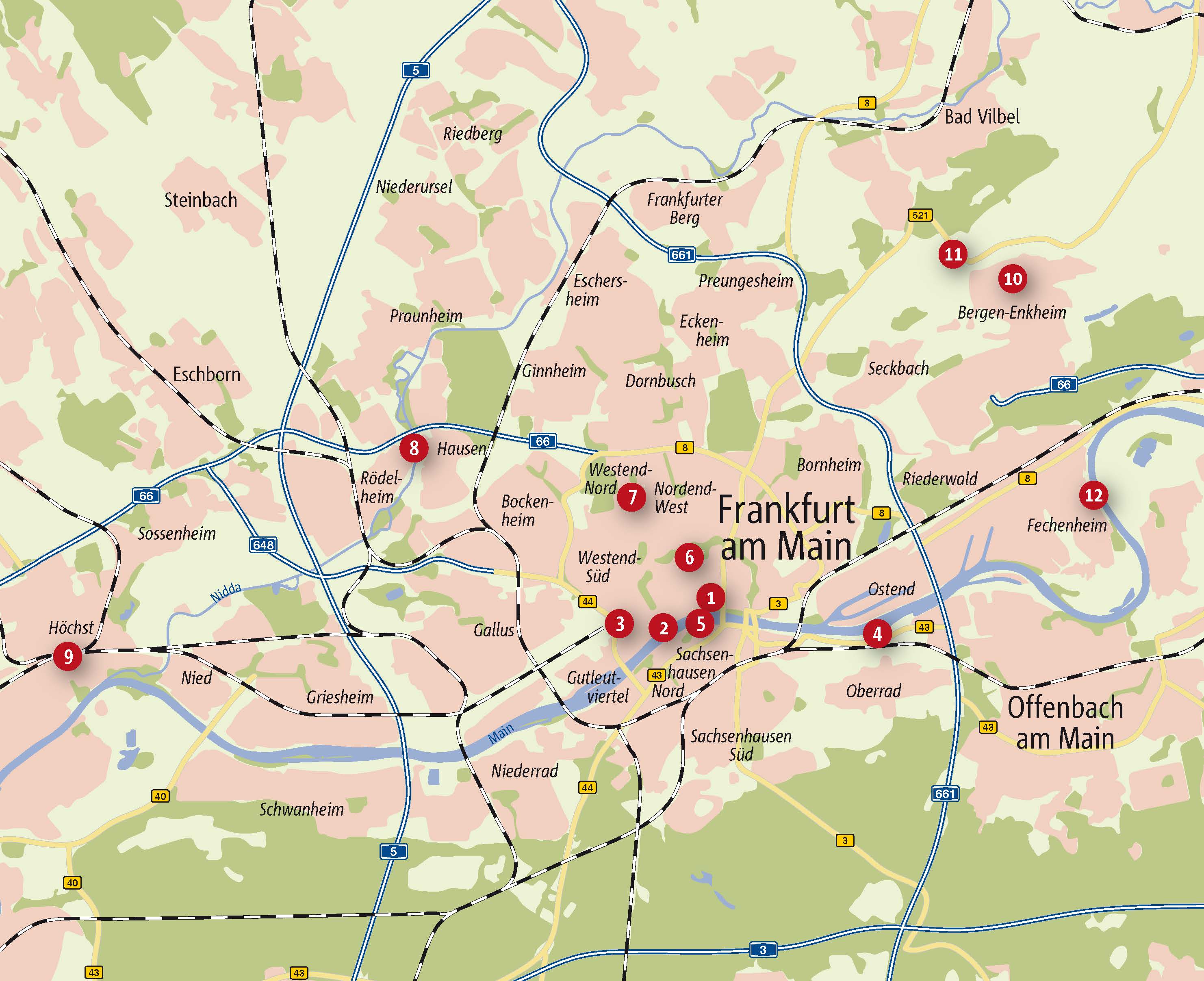 Zu Fuß durch Frankfurt