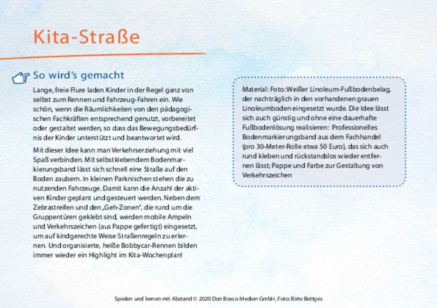 Spielen und lernen mit Abstand – Praxisideen für drinnen und draußen