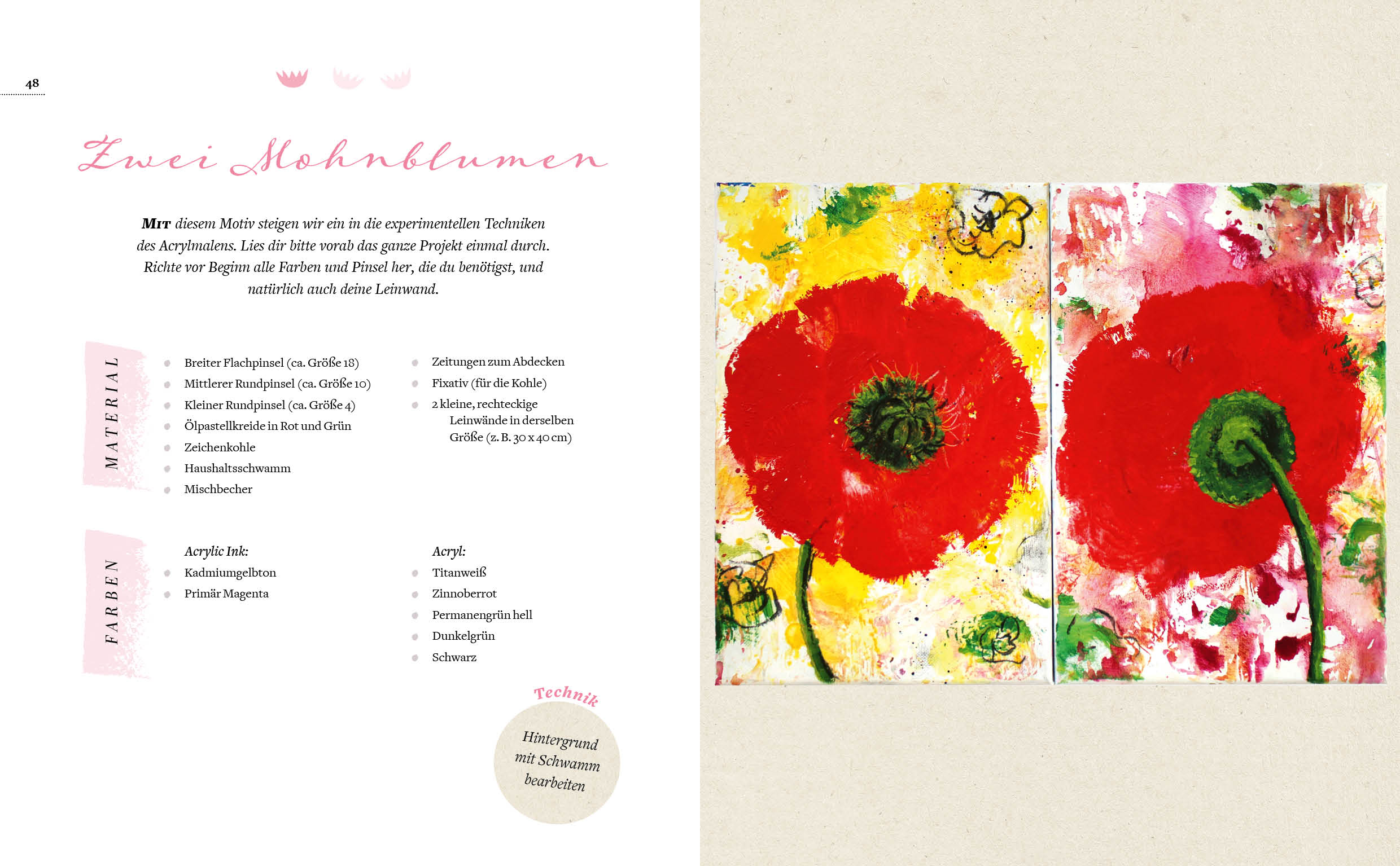 Blumen malen