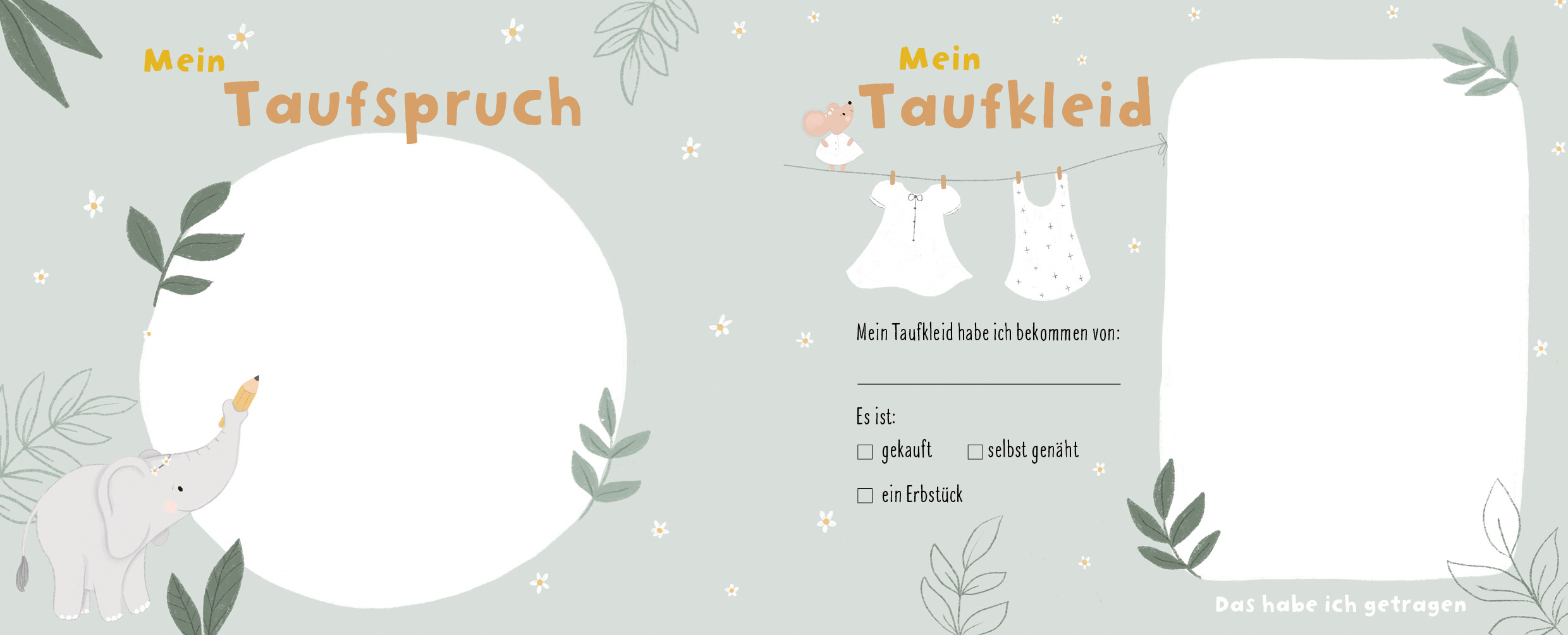 Meine Taufe – blau