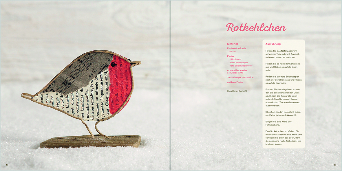 Winterliches aus der Papierwerkstatt