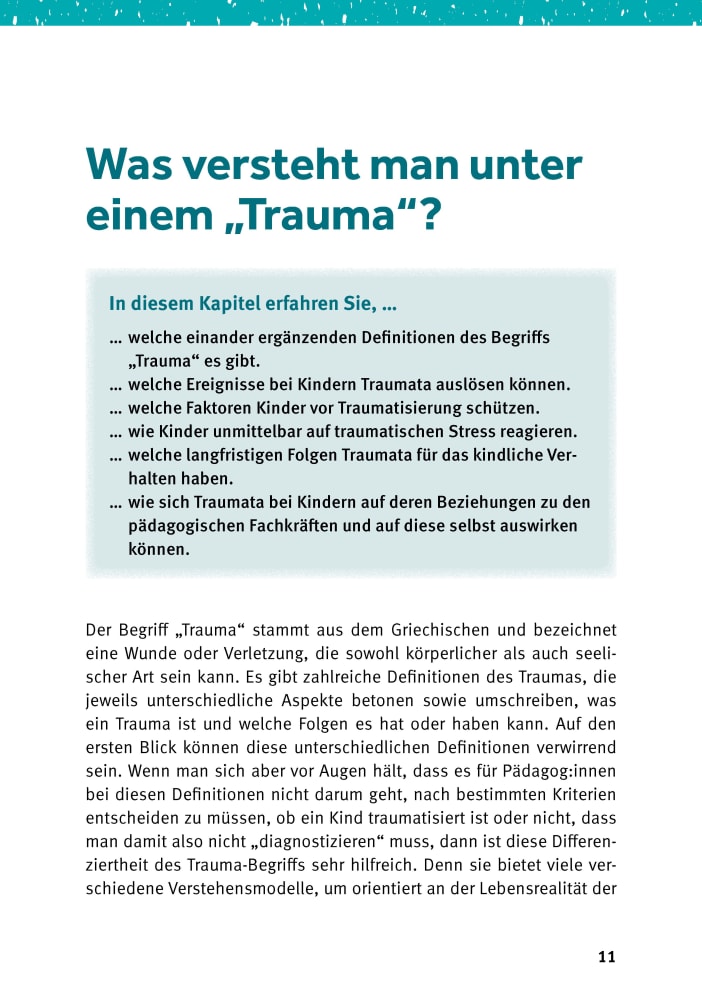 Traumapädagogik: Kita-Kinder sensibel begleiten