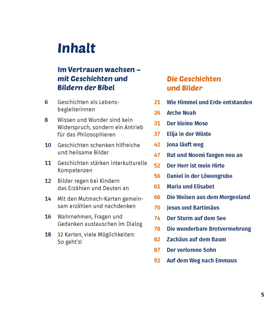 Im Vertrauen wachsen mit biblischen Geschichten