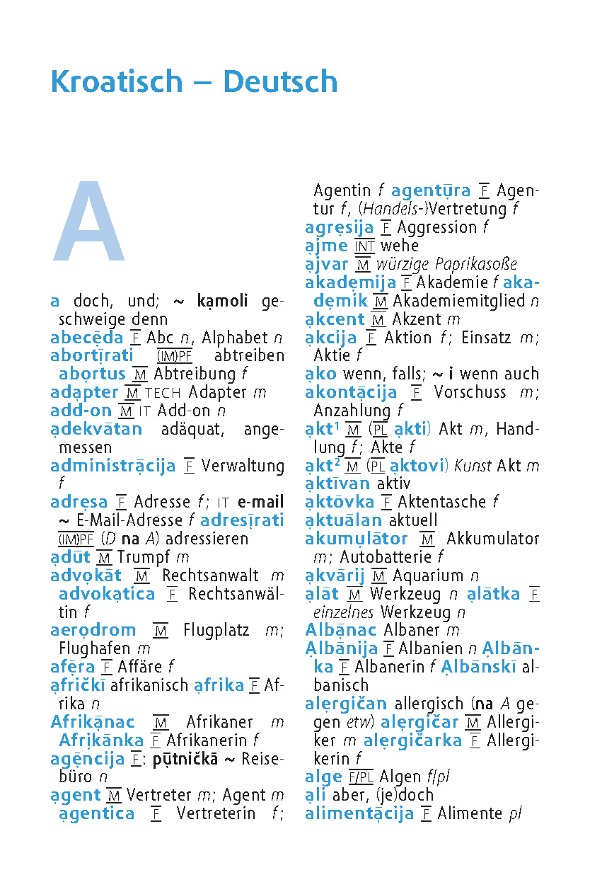 Langenscheidt Universal-Wörterbuch Kroatisch