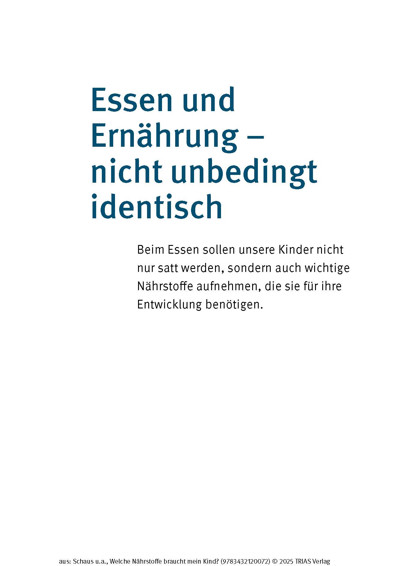 Welche Nährstoffe braucht mein Kind?
