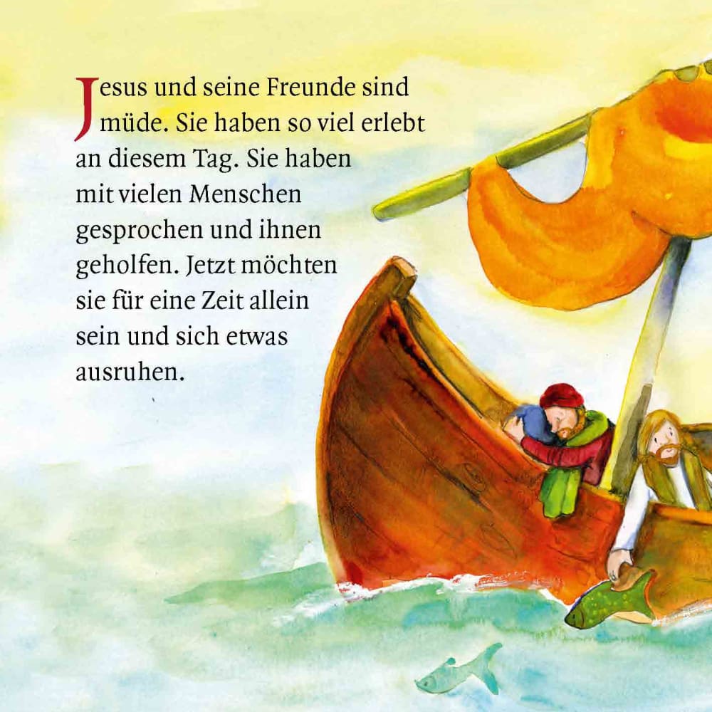Die wunderbare Brotvermehrung. Mini-Bilderbuch.