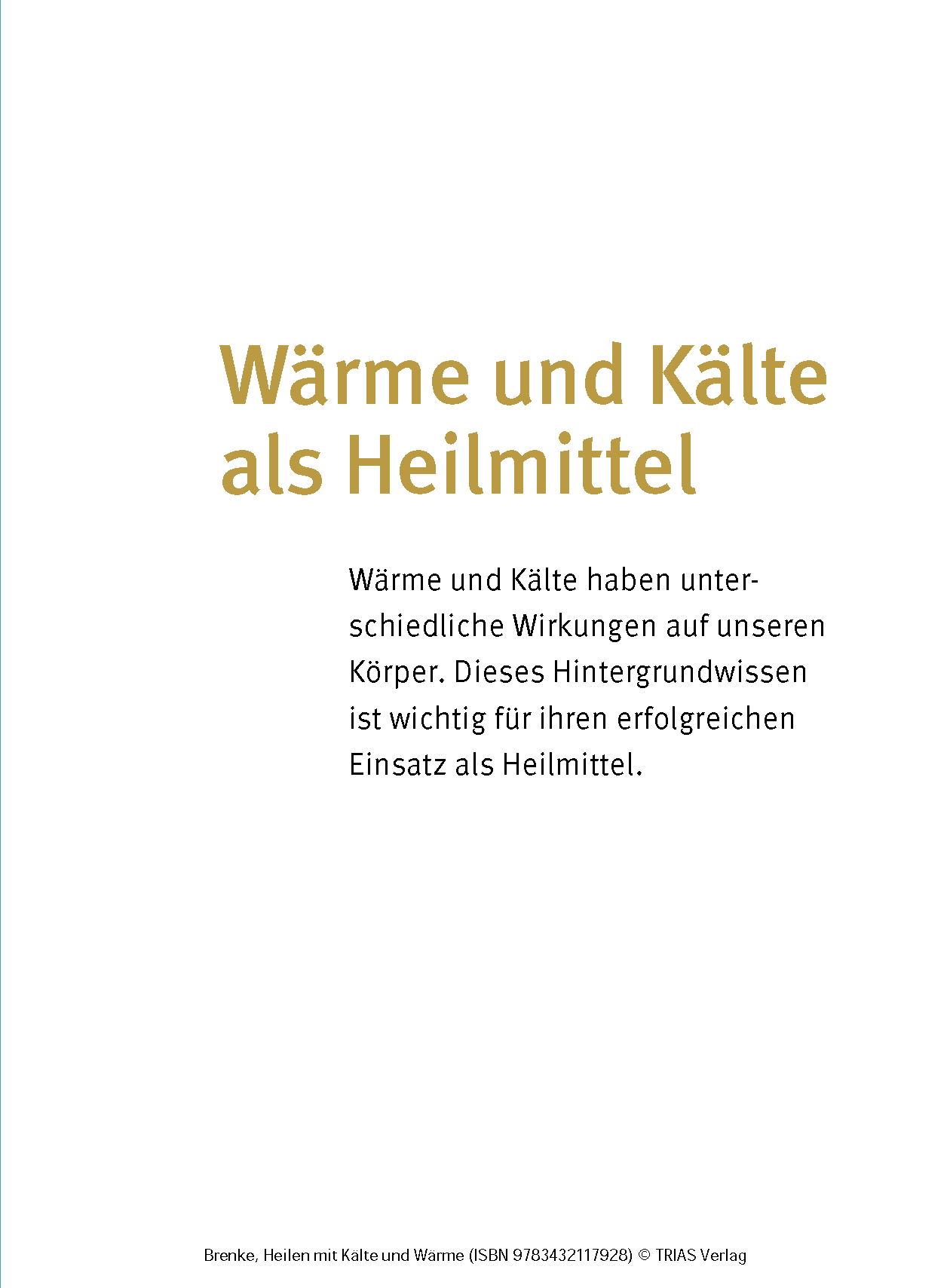 Heilen mit Kälte und Wärme