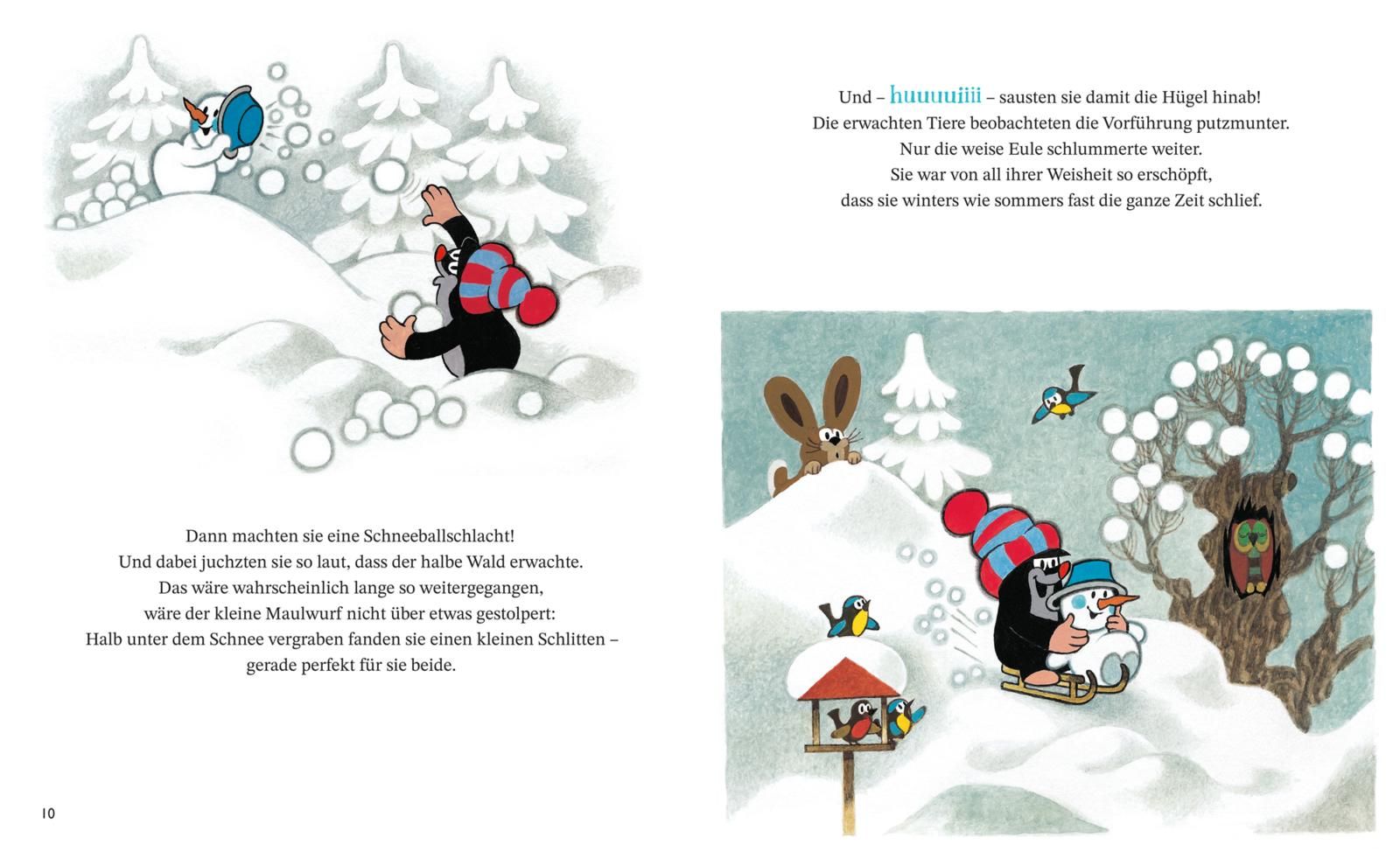 Der kleine Maulwurf und der Schneemann