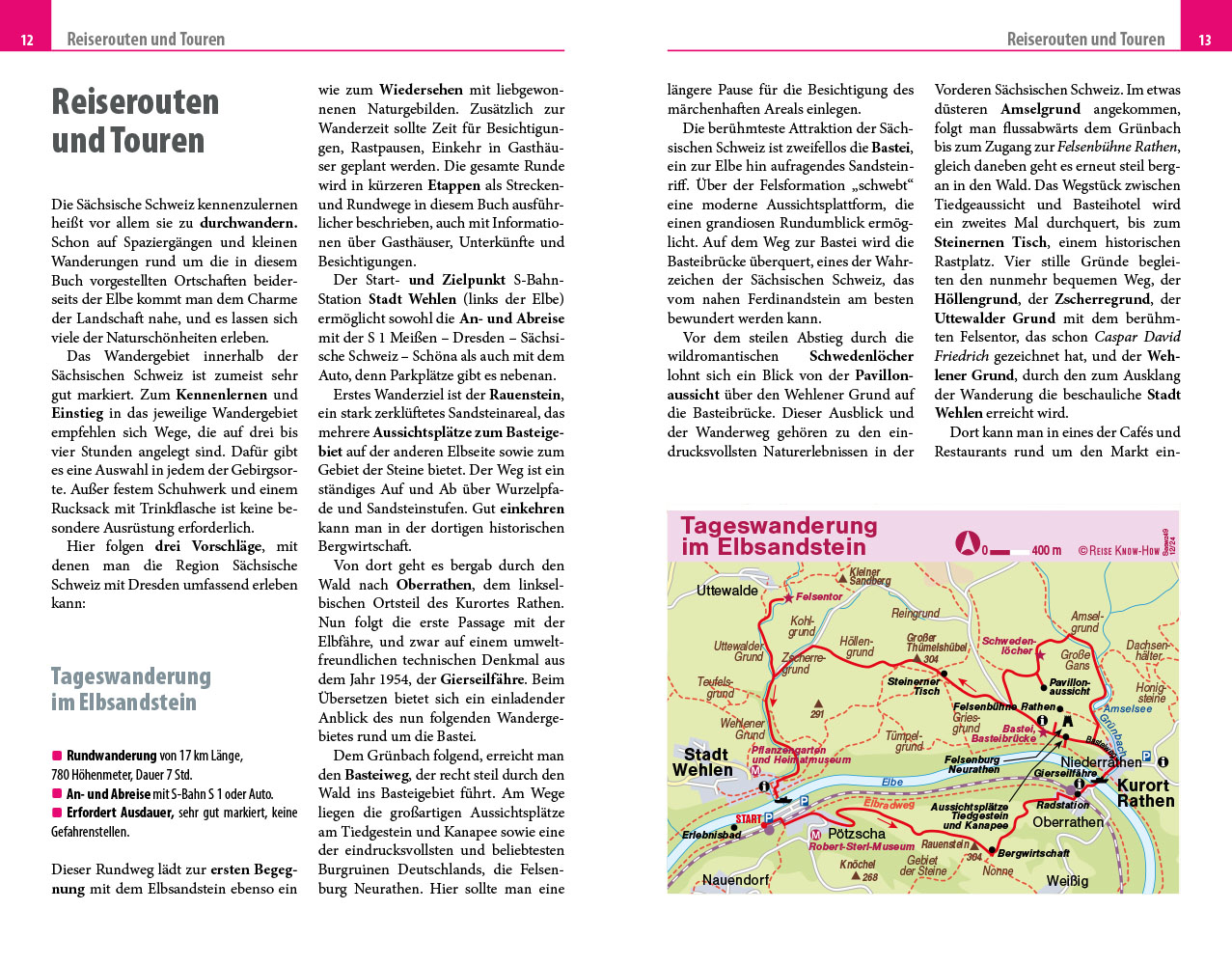 Reise Know-How Reiseführer Sächsische Schweiz mit Dresden
