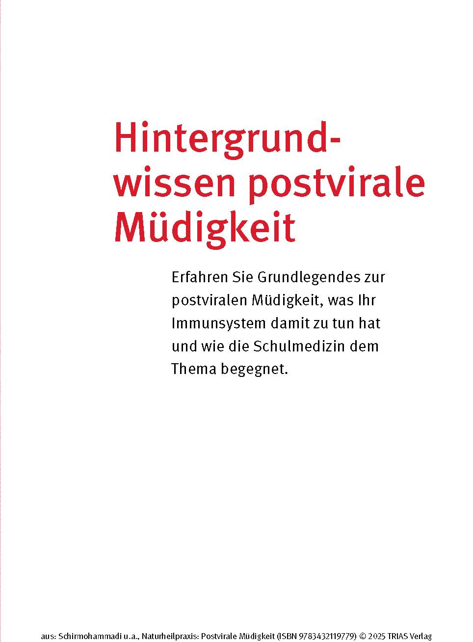Naturheilpraxis: Postvirale Müdigkeit
