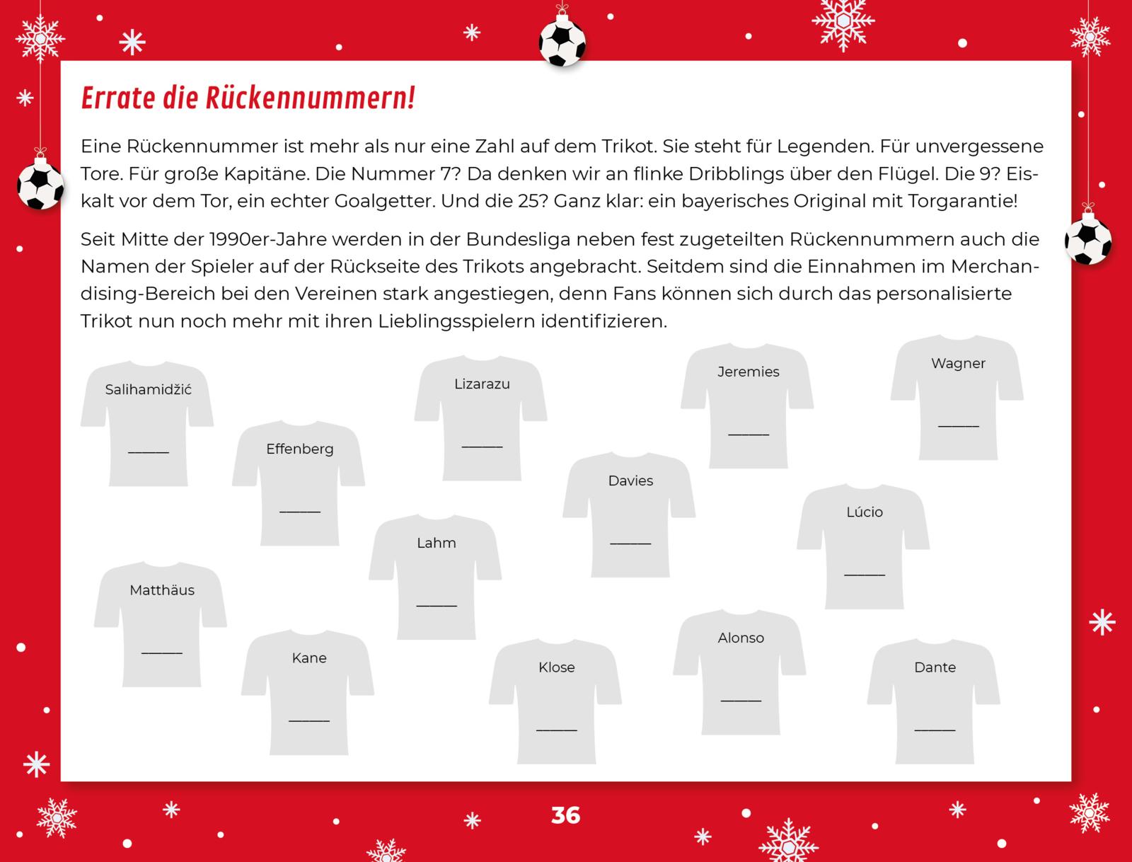 Der inoffizielle Adventskalender für Fans des FC Bayern München
