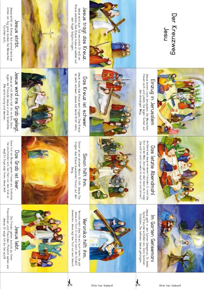Arbeitsmaterial Grundschule. Stationenlernen Religion: Der Kreuzweg Jesu
