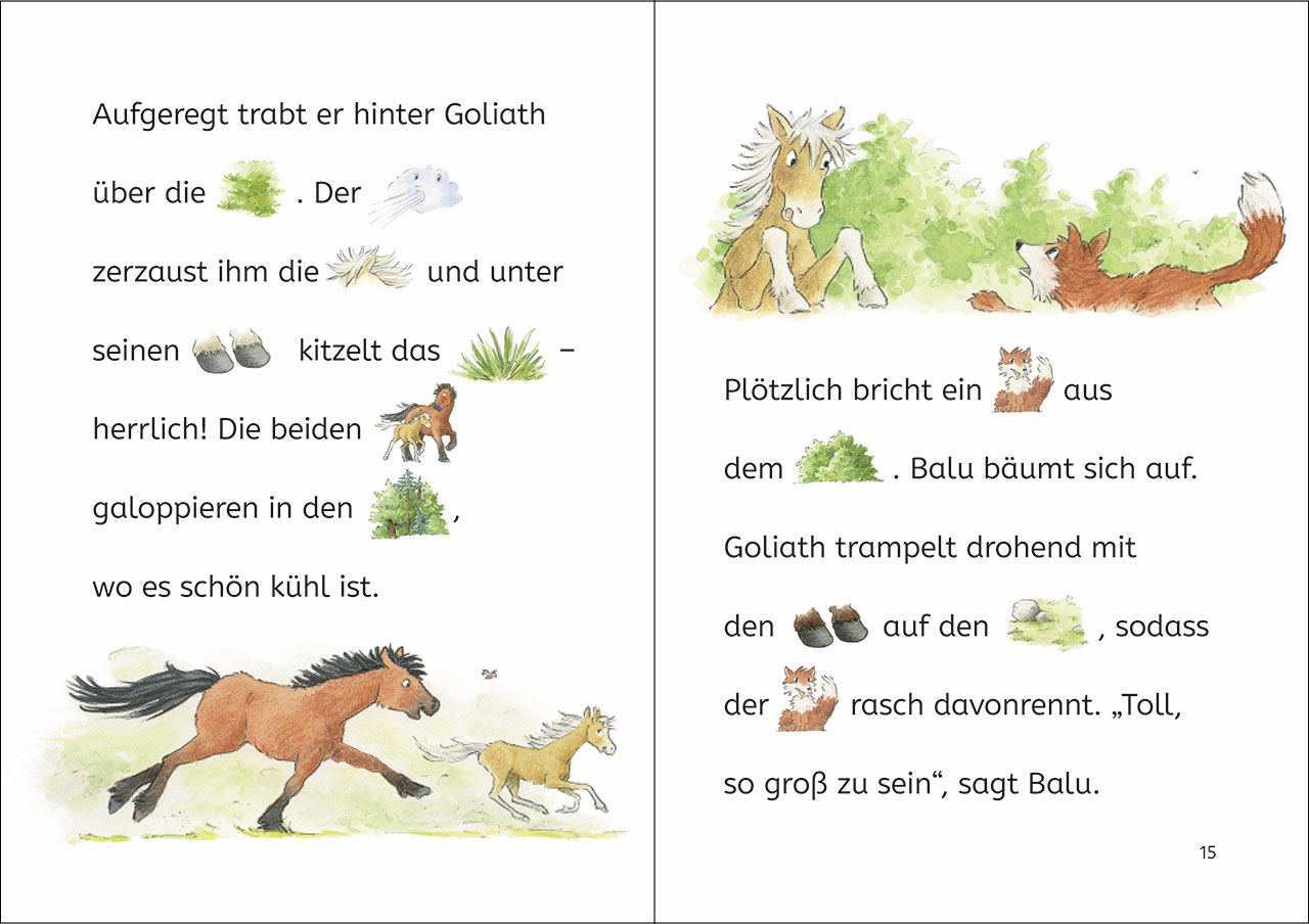 Lesenlernen in 3 Schritten - Die schönsten Pferdegeschichten