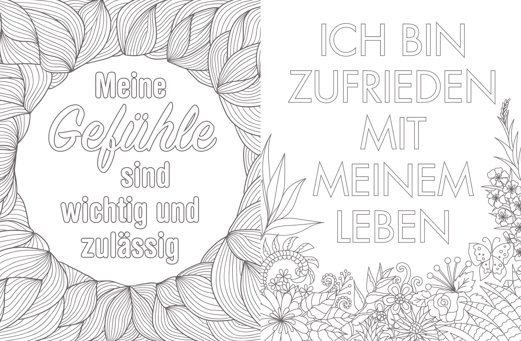 Habe den Mut, unperfekt zu sein! – 50 Sprüche und Motive zum Ausmalen für mehr Gelassenheit und Selbstliebe