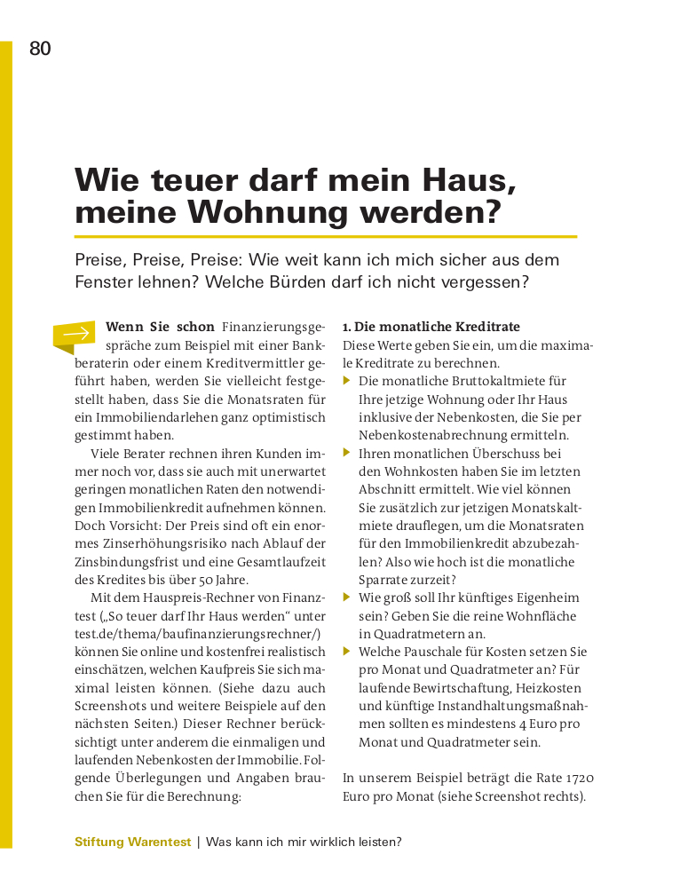 Mieten oder kaufen?
