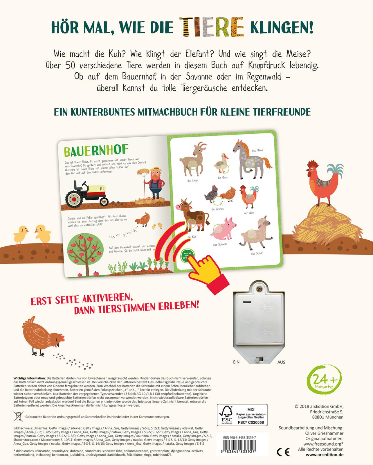 Mein kunterbuntes Soundbuch – Tiere
