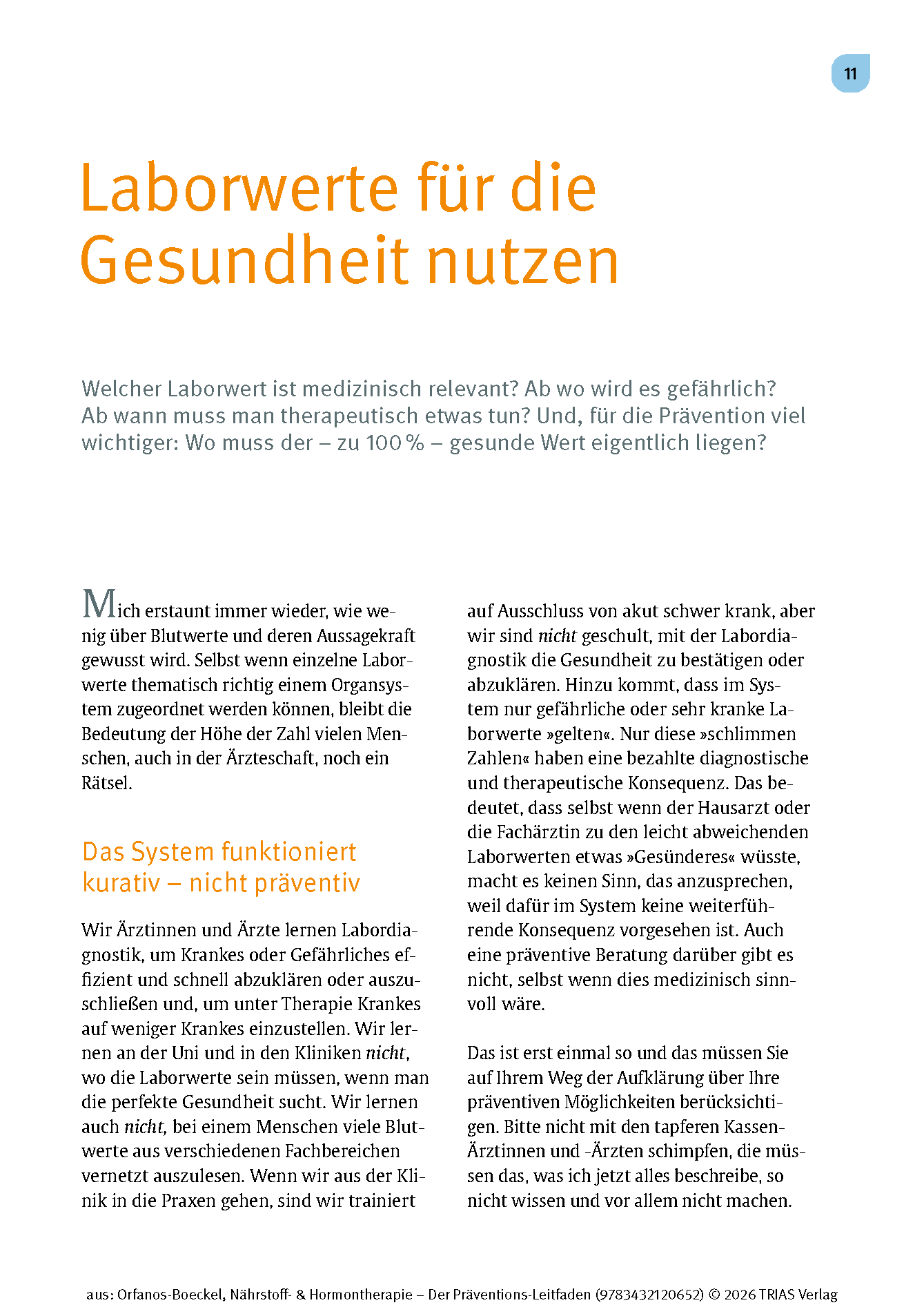 Nährstoff- & Hormontherapie - Der Präventions-Leitfaden