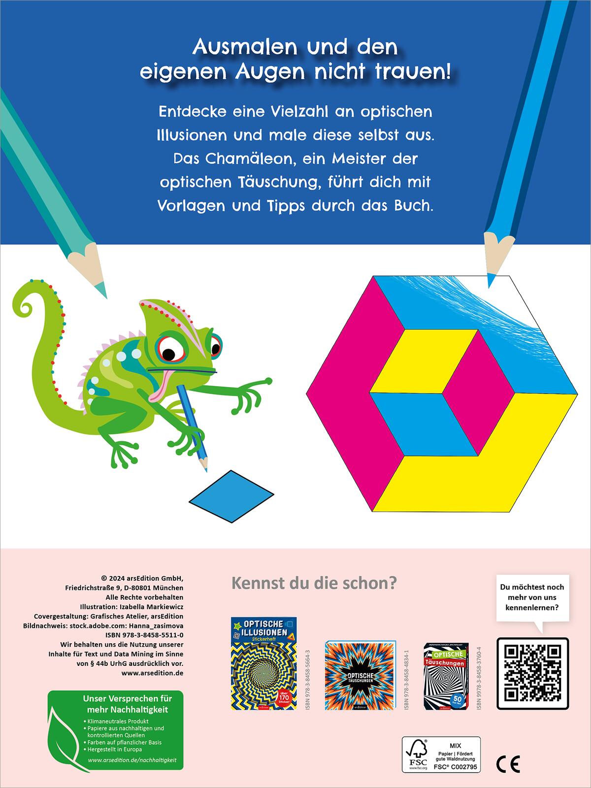 Optische Illusionen – Malbuch