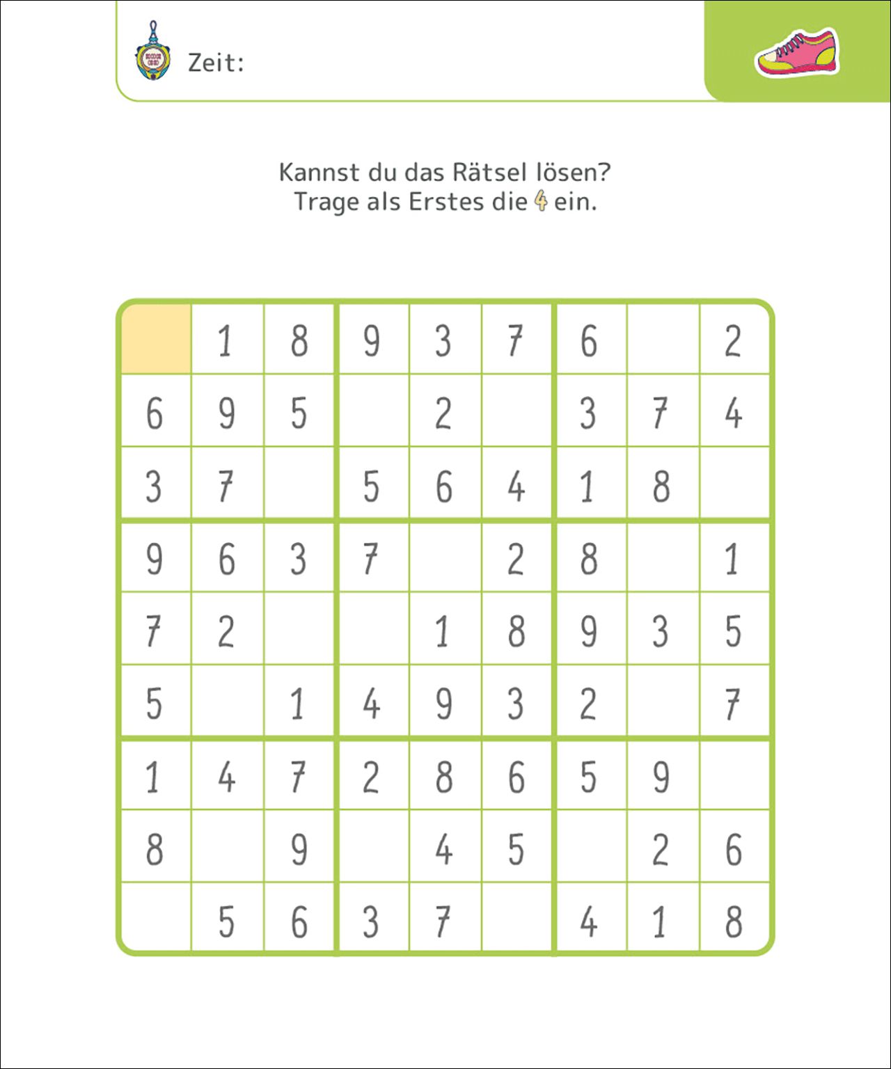 Sudokus für clevere Kids 7+ [gelb]