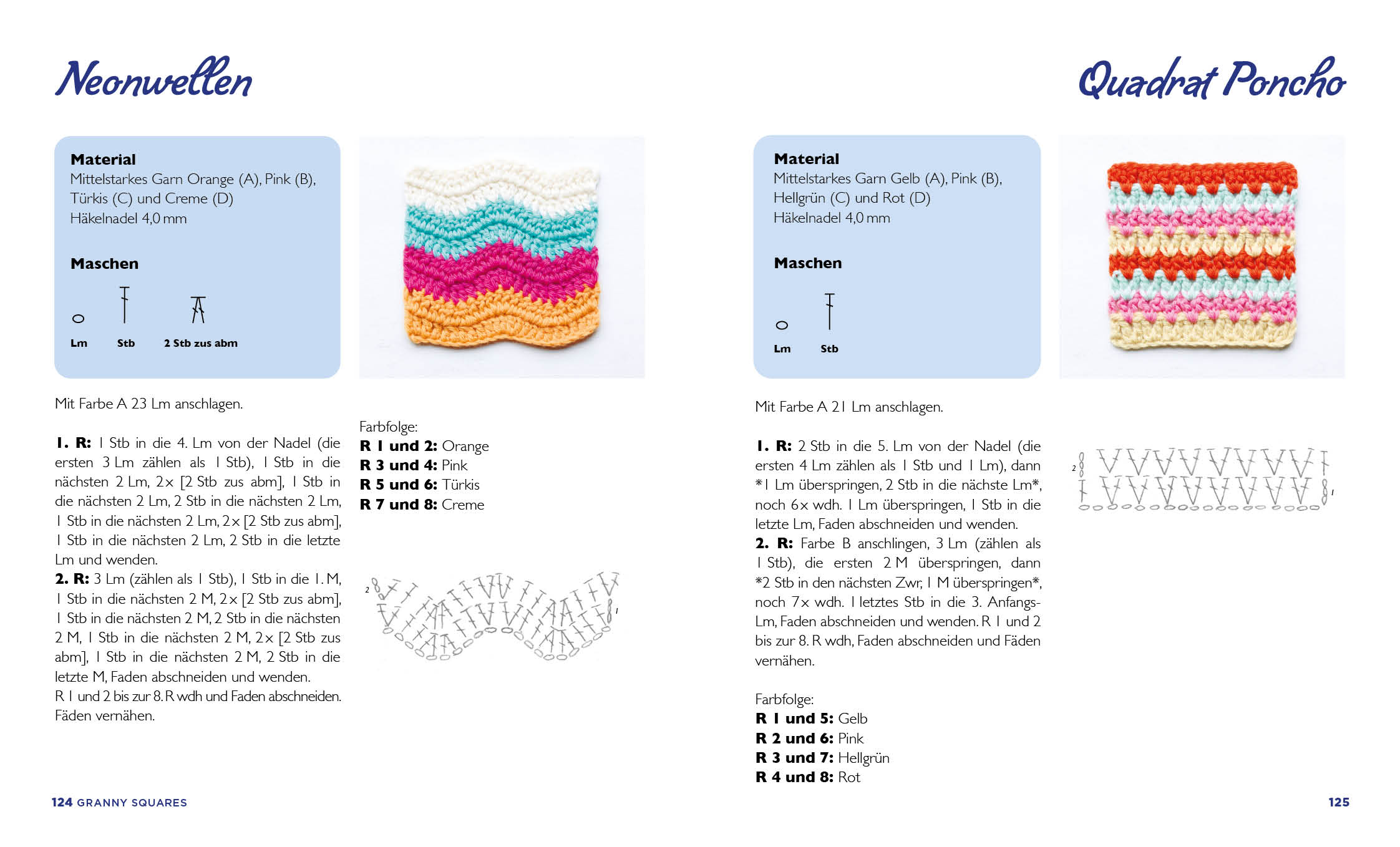 Musterbibel Granny Squares: Blumenzauber
