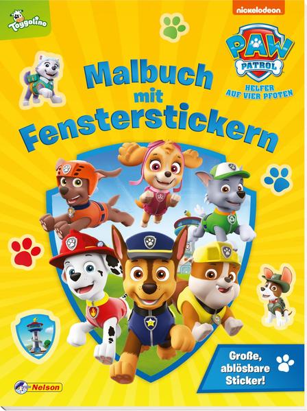 PAW Patrol: Malbuch mit Fensterstickern