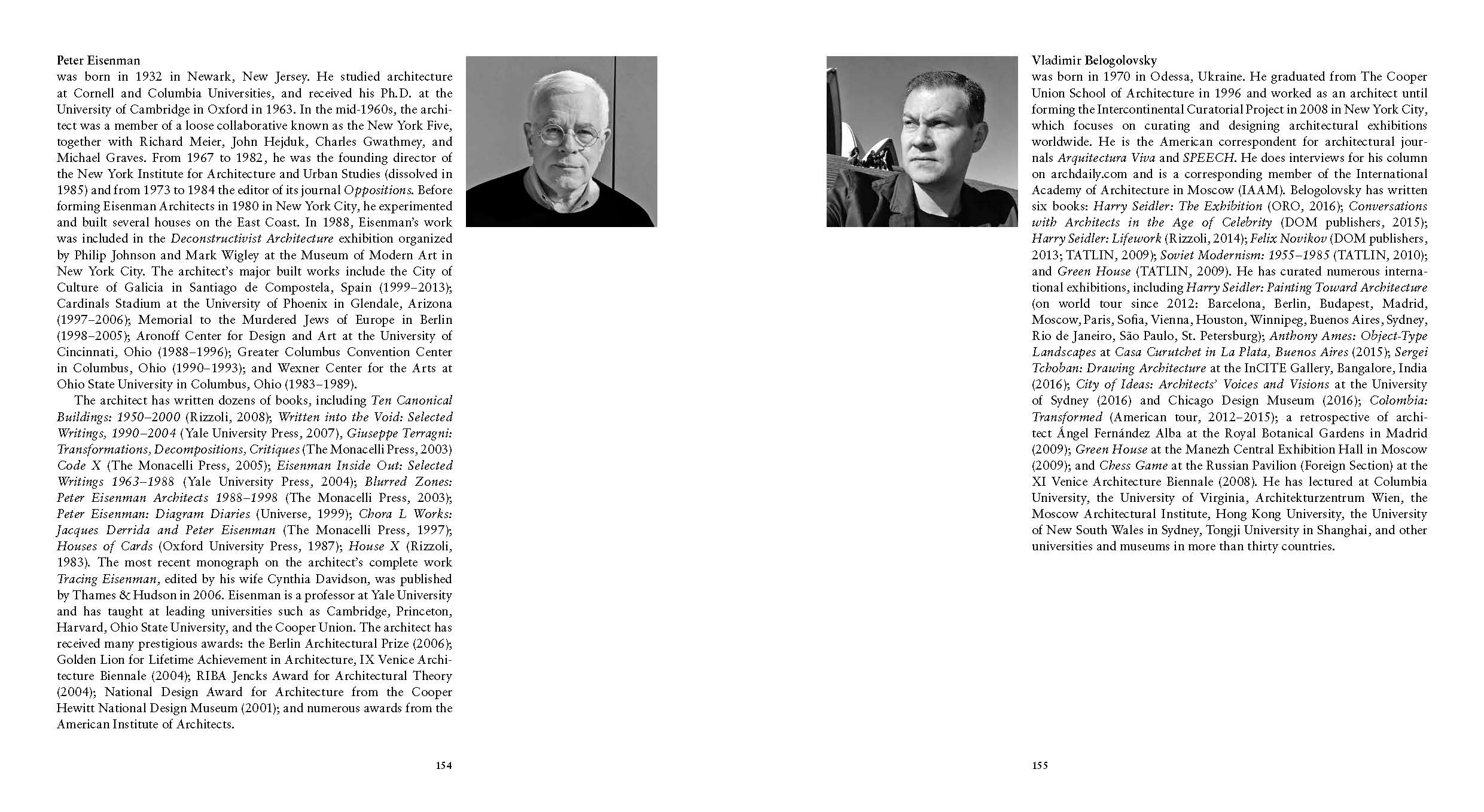 Conversations with Peter Eisenman