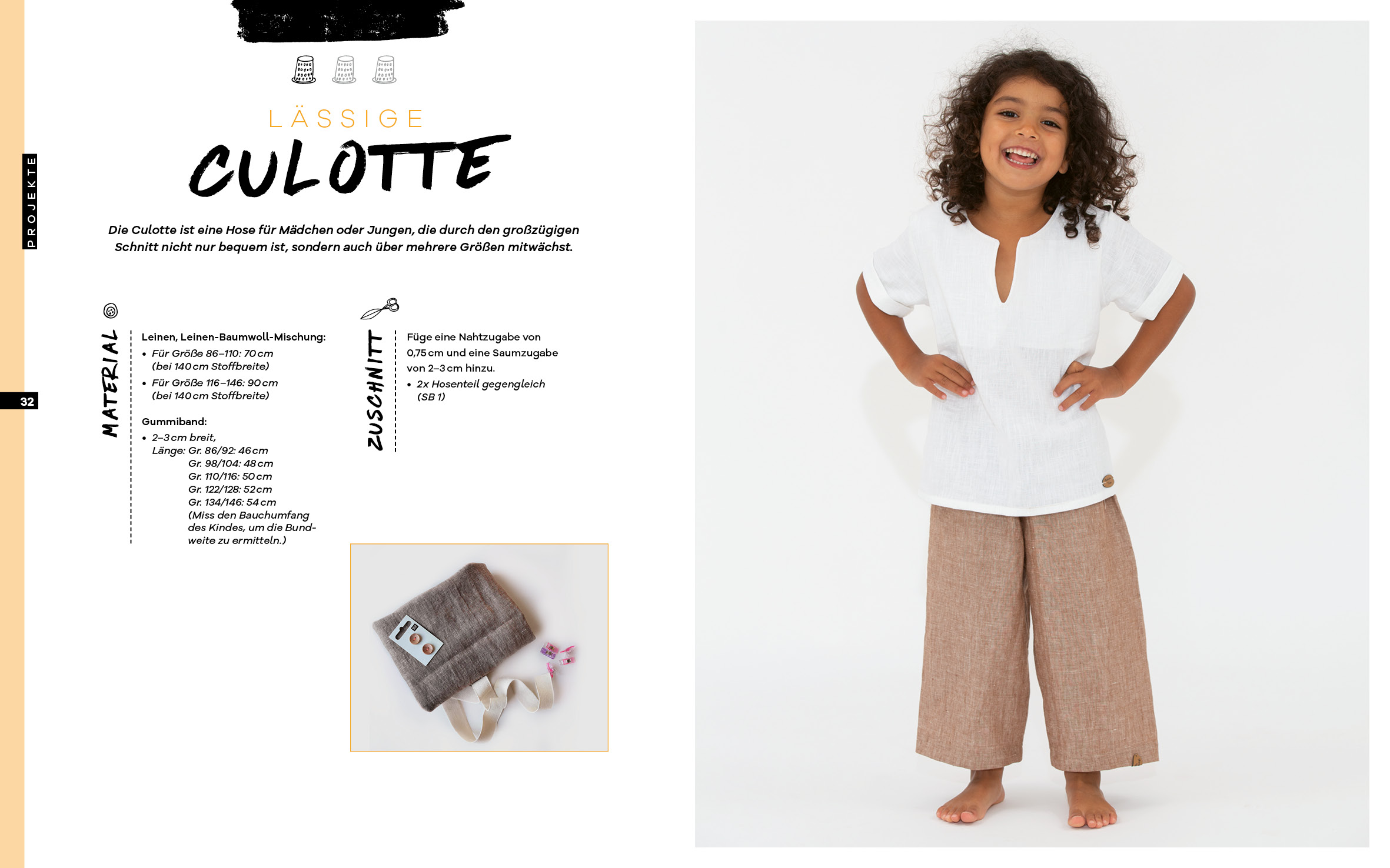 Nähen mit Leinen – Kindermode