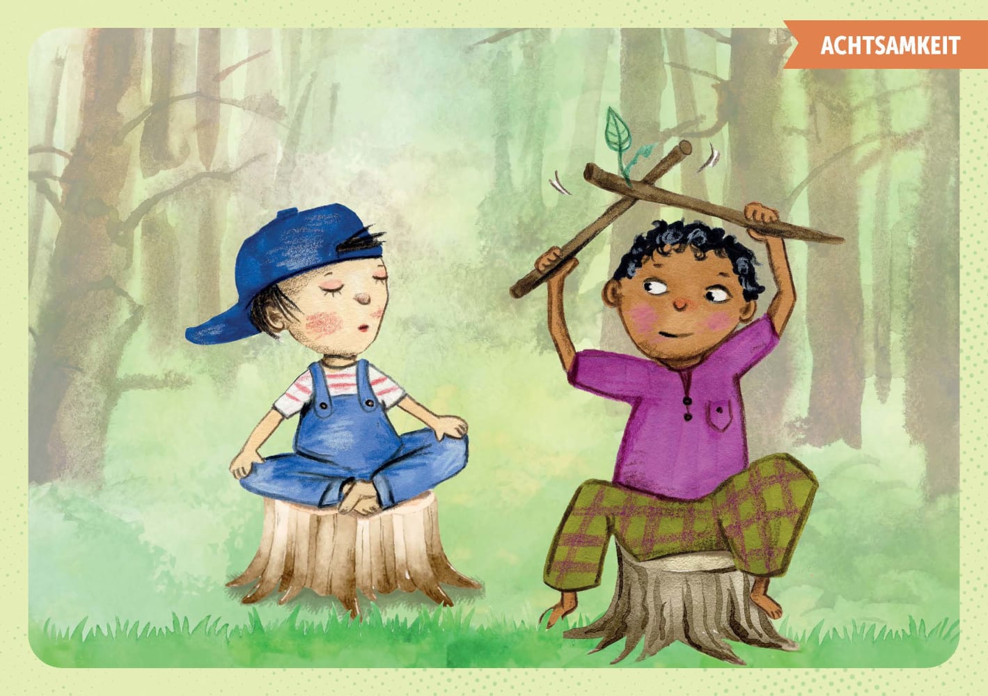 30 Bildkarten zum Waldbaden für Kinder