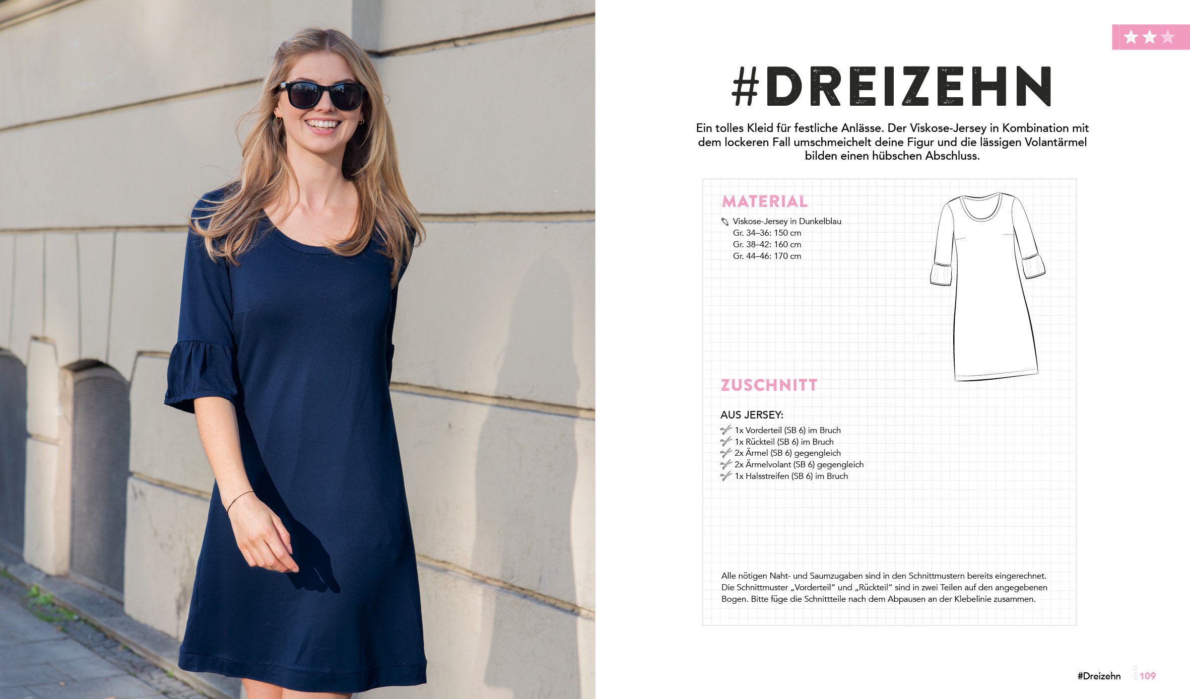 Kleider nähen – Über 25 Modelle aus Jersey in den Größen 34–46