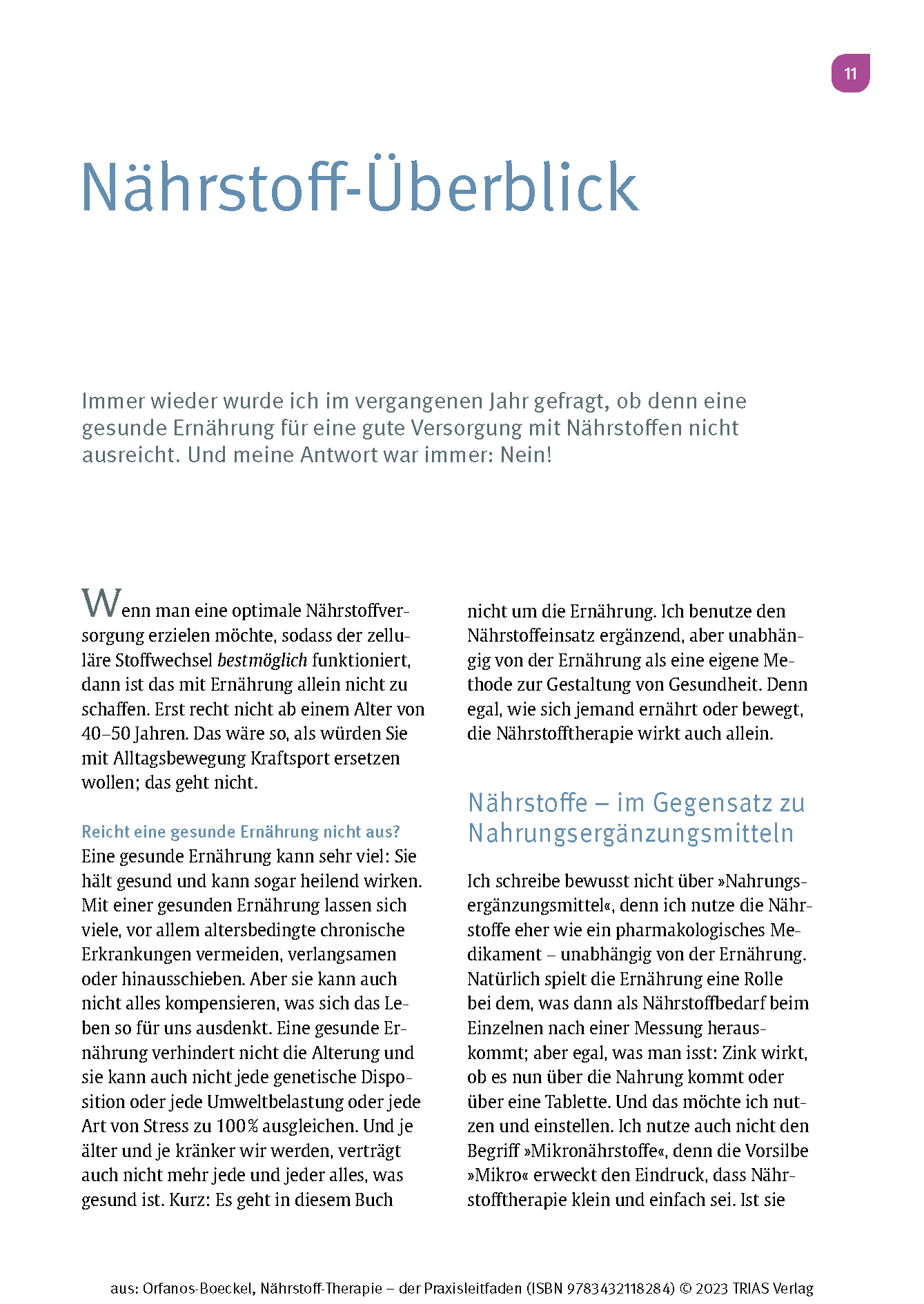 Nährstoff-Therapie - Der Praxisleitfaden