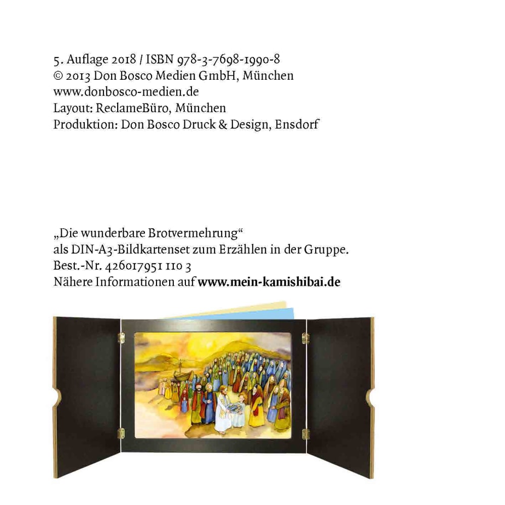 Die wunderbare Brotvermehrung. Mini-Bilderbuch.