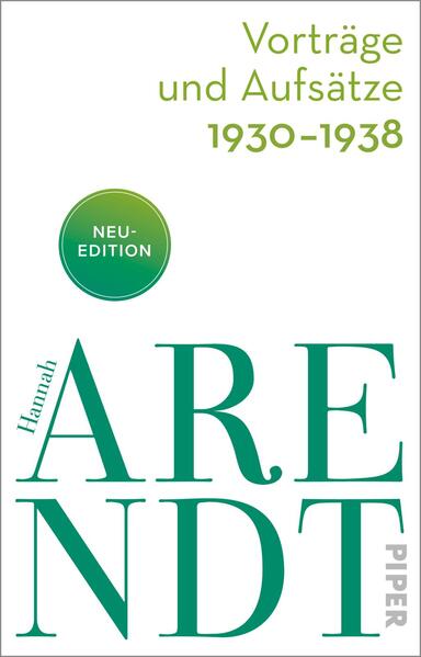 Vorträge und Aufsätze 1930–1938