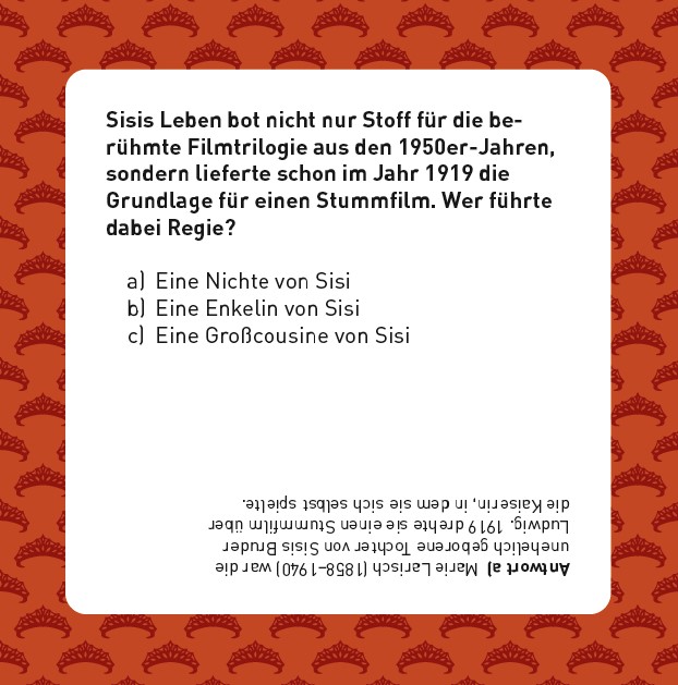 Sisi-Quiz (zweisprachig englisch / deutsch)