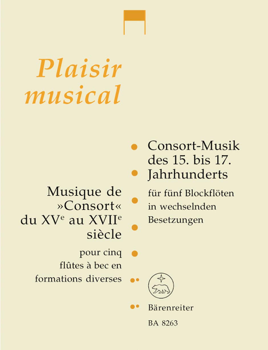 Consort Musik des 15 - 17 Jahrhunderts. Blockflöte, Quintett