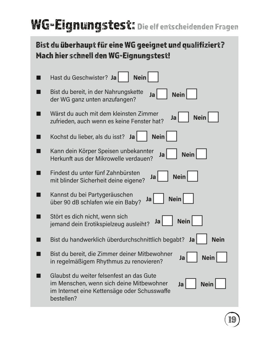 Der ultimative WG-Survival-Guide