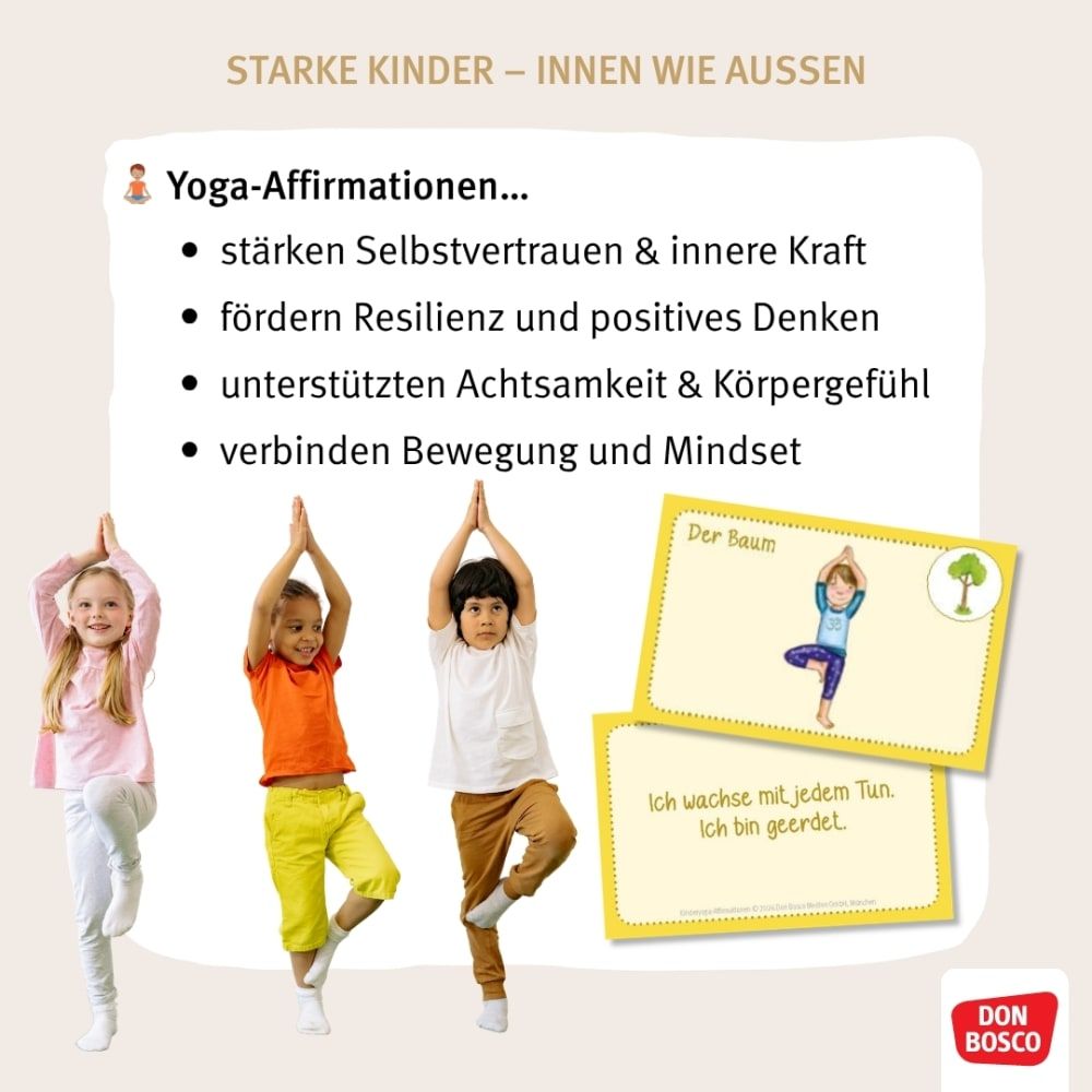 Kinderyoga-Affirmationen. 3 x 30 starke Botschaften für kleine Yogis