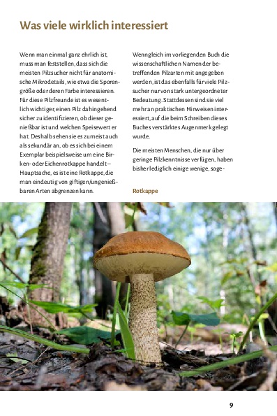 Pilze bestimmen - Der kleine Pilzführer für Einsteiger und Fortgeschrittene
