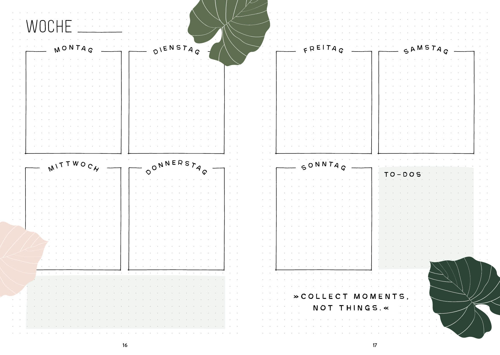 Mein Bullet Journal (Jungle Edition) – Besser planen & Träume verwirklichen