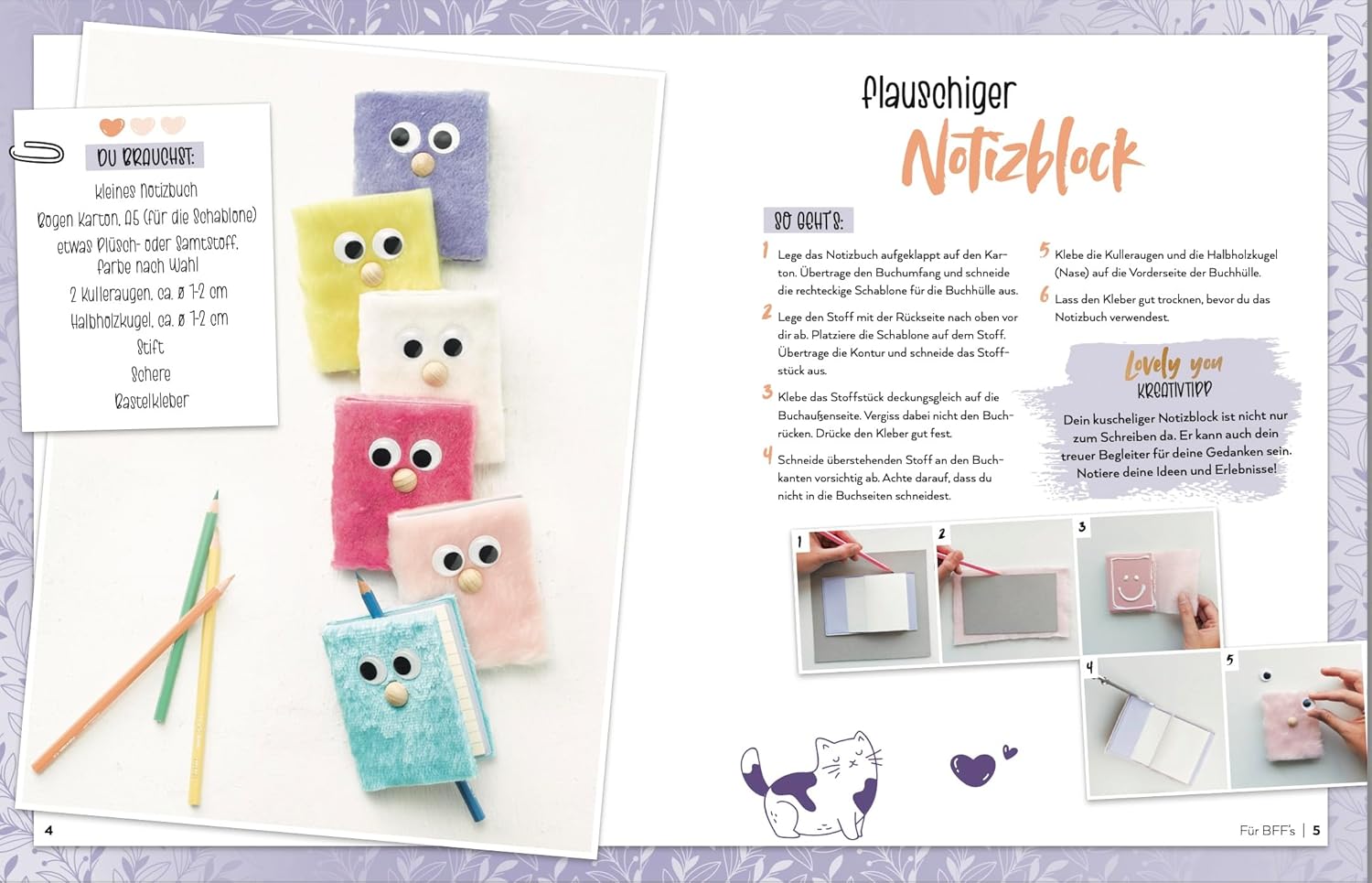 Lovely You – mein Kreativbuch: Farbenfrohe DIY-Projekte für dich