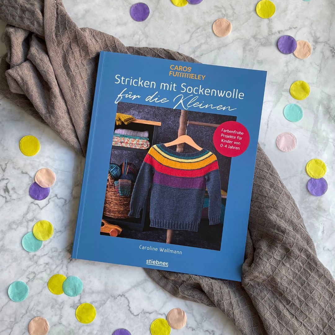 Stricken mit Sockenwolle für die Kleinen