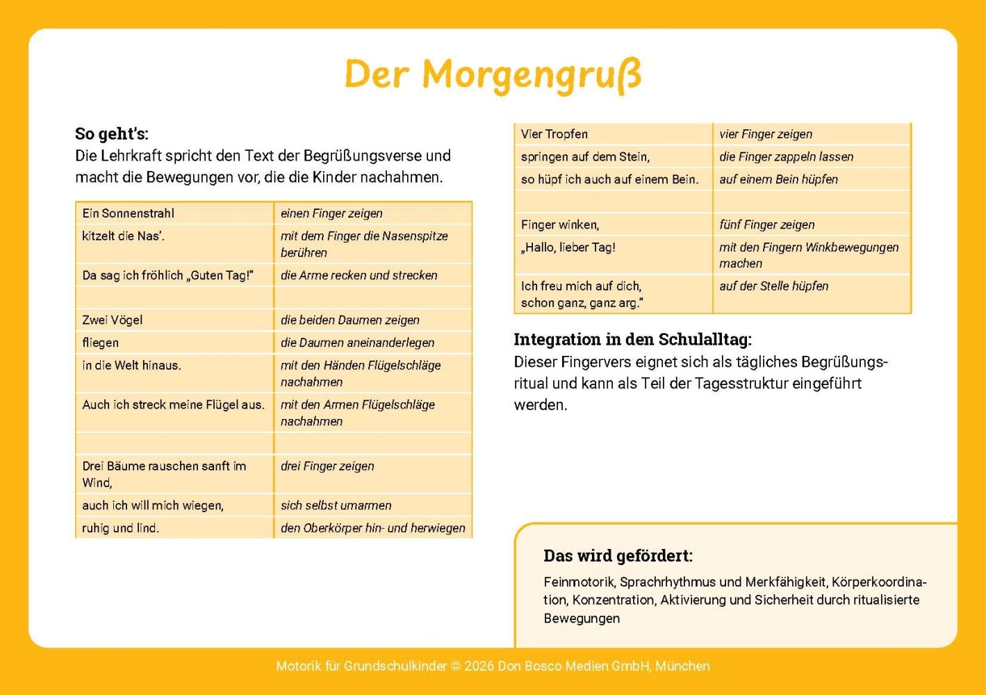 Motorik für Grundschulkinder