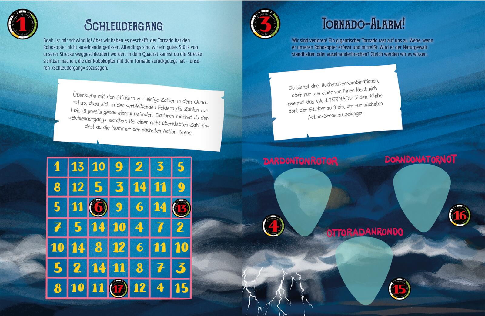 Escape-Stickerbuch – Im Auge des Sturms