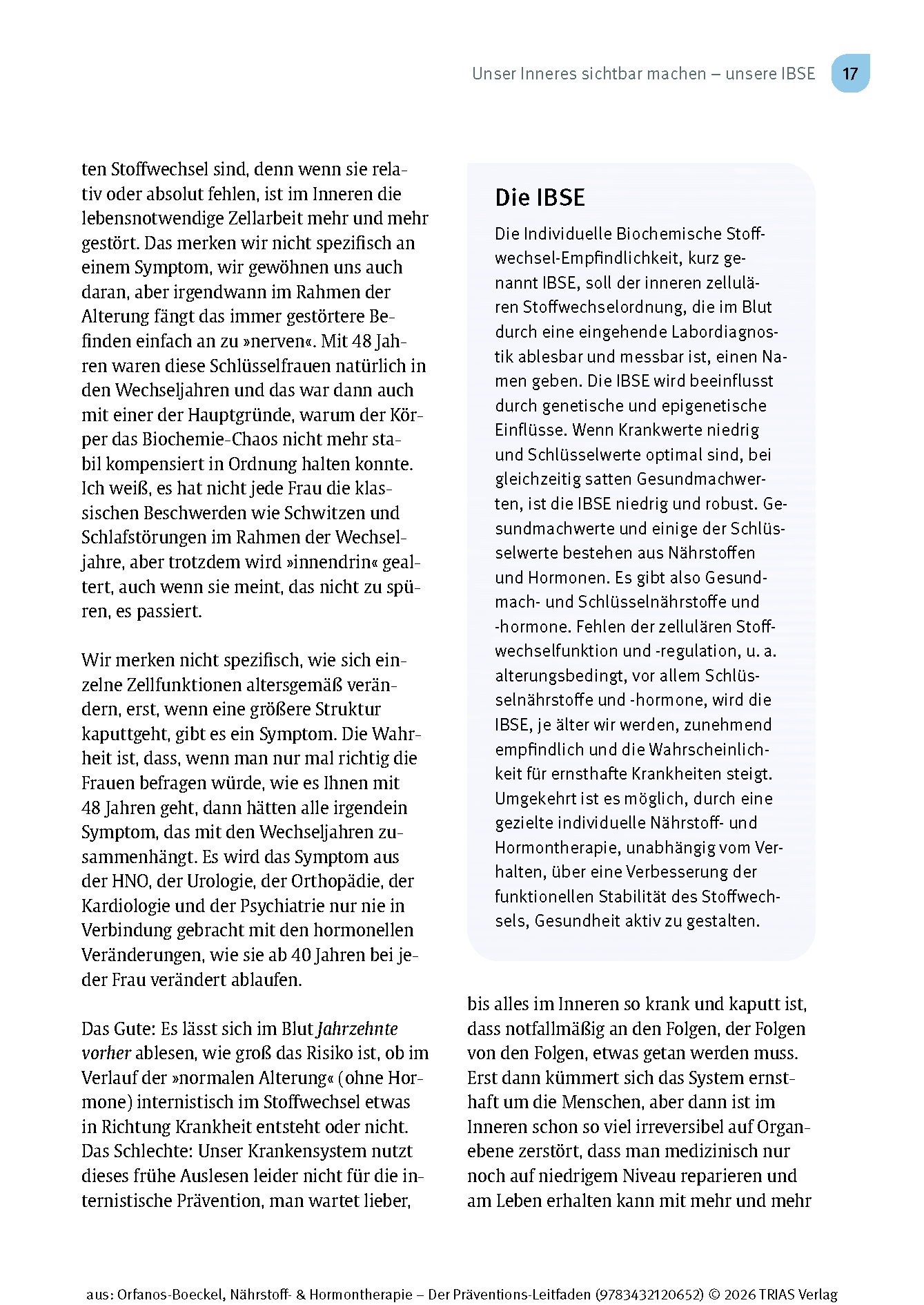 Nährstoff- & Hormontherapie - Der Präventions-Leitfaden