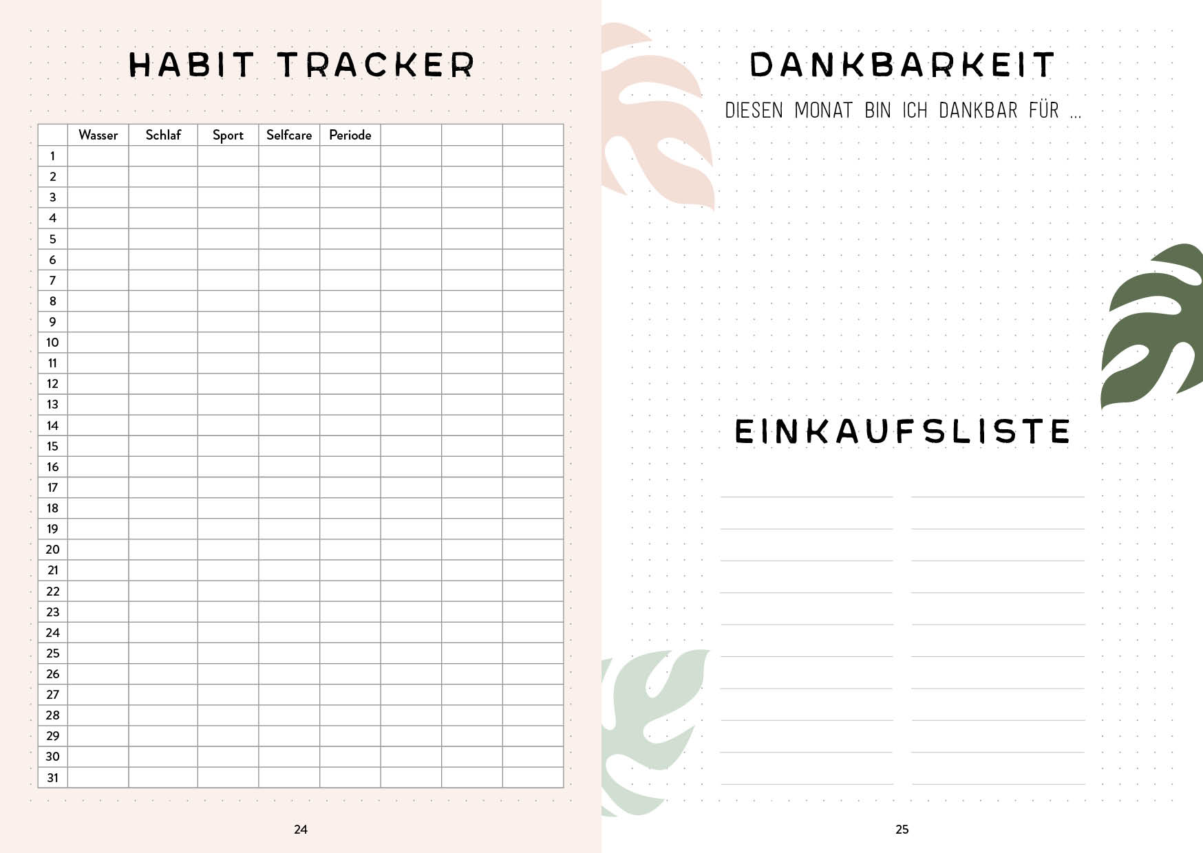 Mein Bullet Journal (Jungle Edition) – Besser planen & Träume verwirklichen