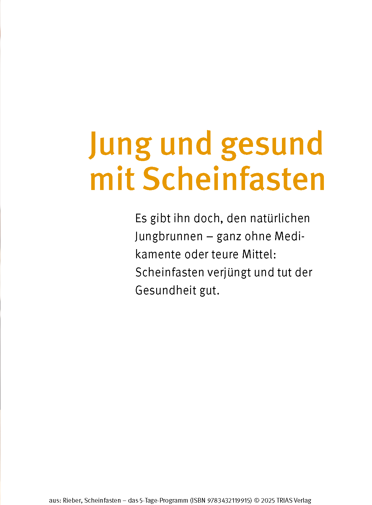 Scheinfasten - das 5-Tage-Programm