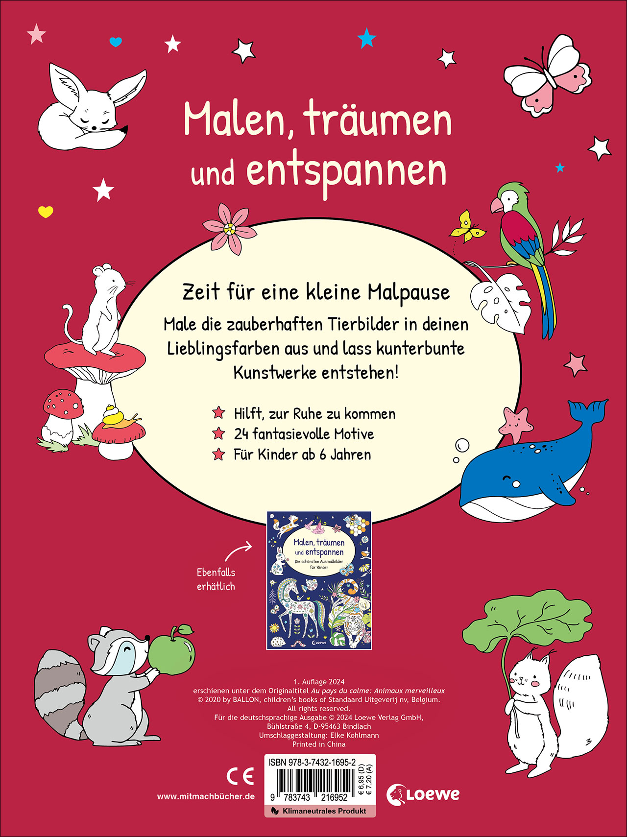 Malen, träumen und entspannen - Die schönsten Tierbilder für Kinder