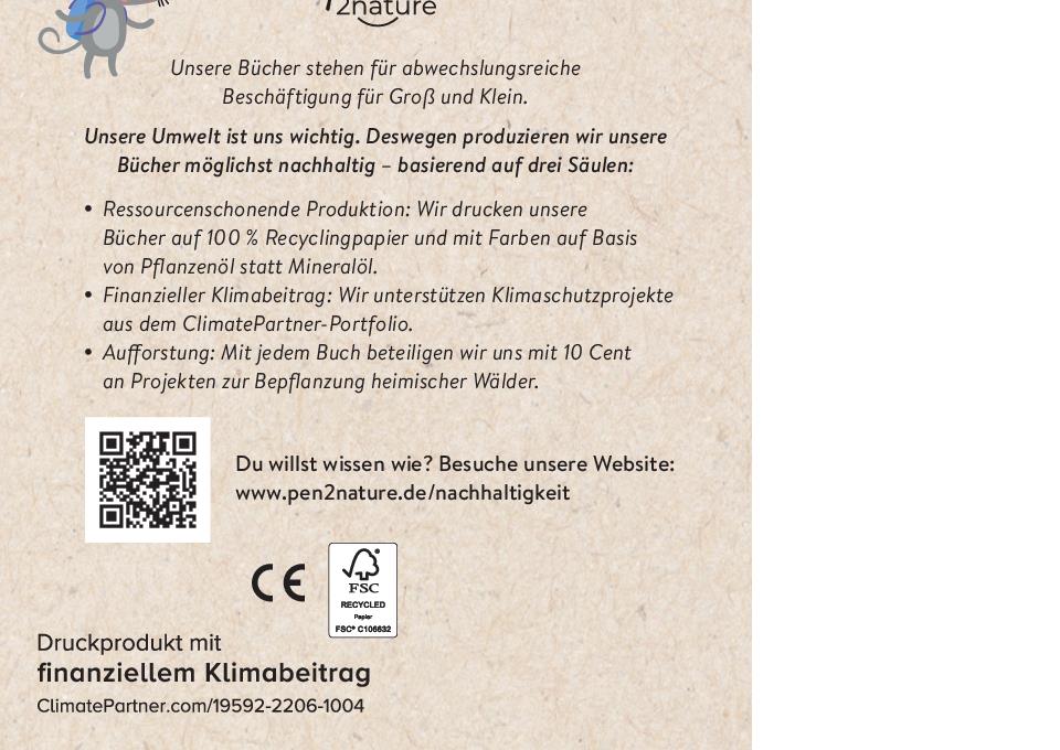 Mini-Mitnehm-Block Rätseln & Malen Natur