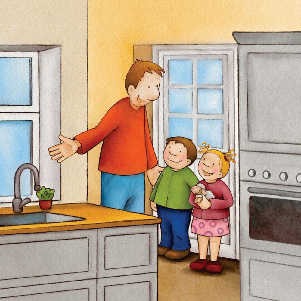 Kochen mit Emma und Paul. Mini-Bilderbuch.